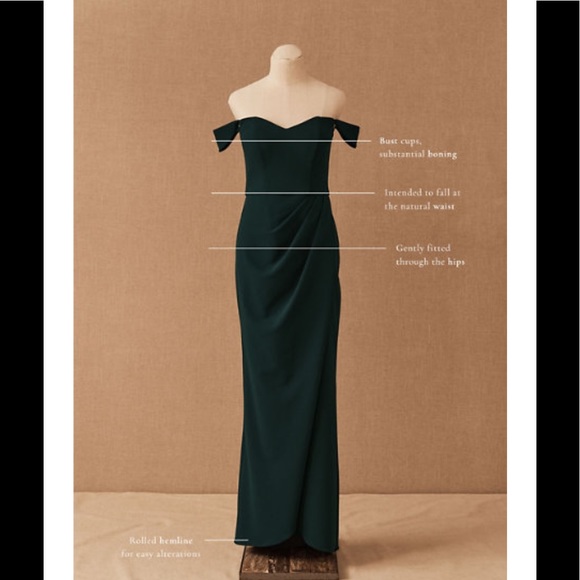 NWT BHLDN Rossi Crepe Maxi Dress, Black - Picture 4 of 11